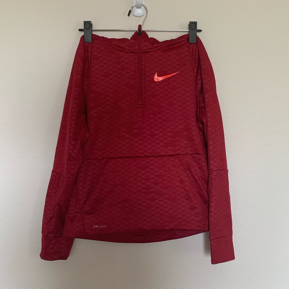 Nike Boys Dri Fit Therma Half Zip Hoodie Like New